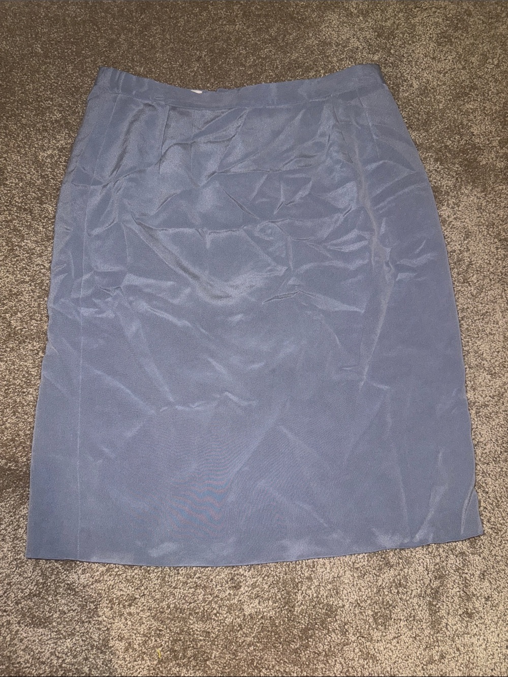 Talbots 100% Silk Pencil Skirt - Periwinkle Blue - size 12